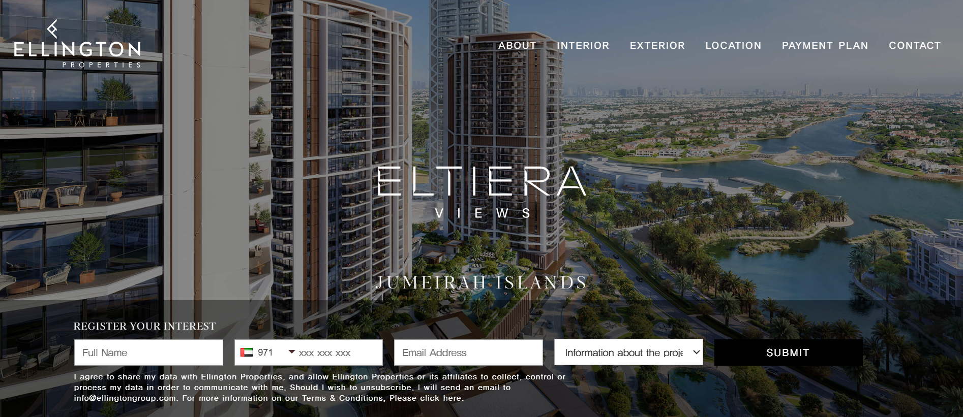Real estate website for Dubai company