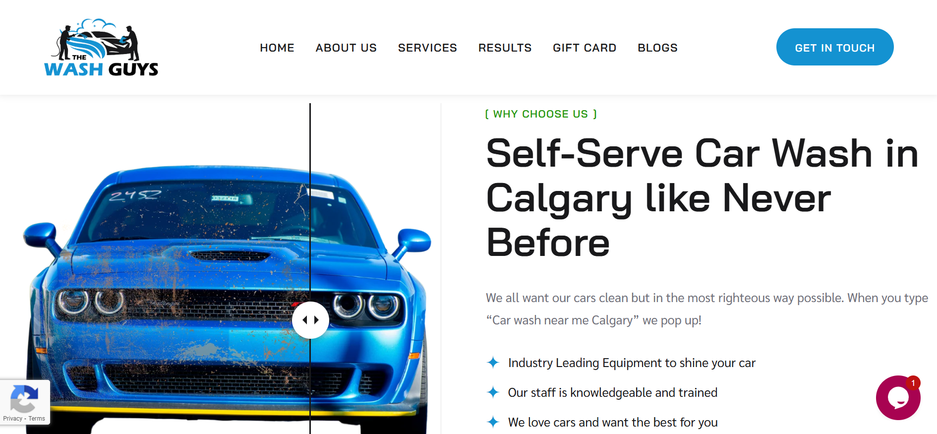 Professional Car Wash service website